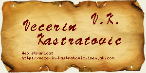 Večerin Kastratović vizit kartica